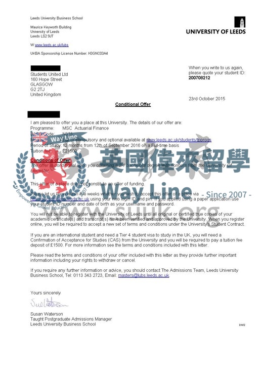 英國利茲大學精算財務碩士