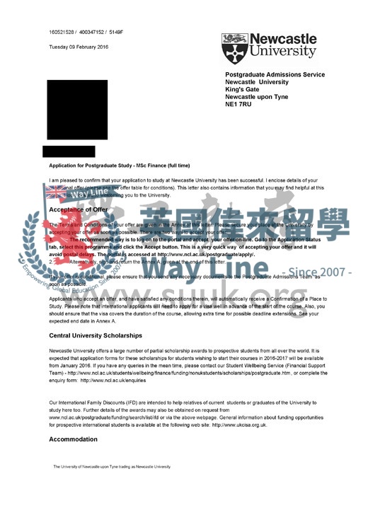 英國紐卡斯爾大學金融碩士