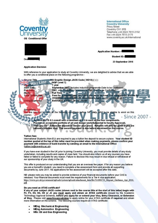 英國考文垂大學平面設計碩士