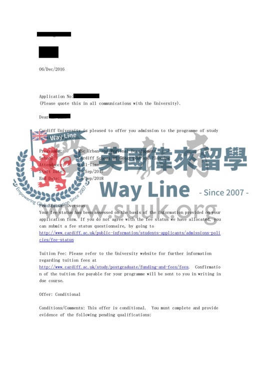 英國卡迪夫大學城市與區域發展碩士