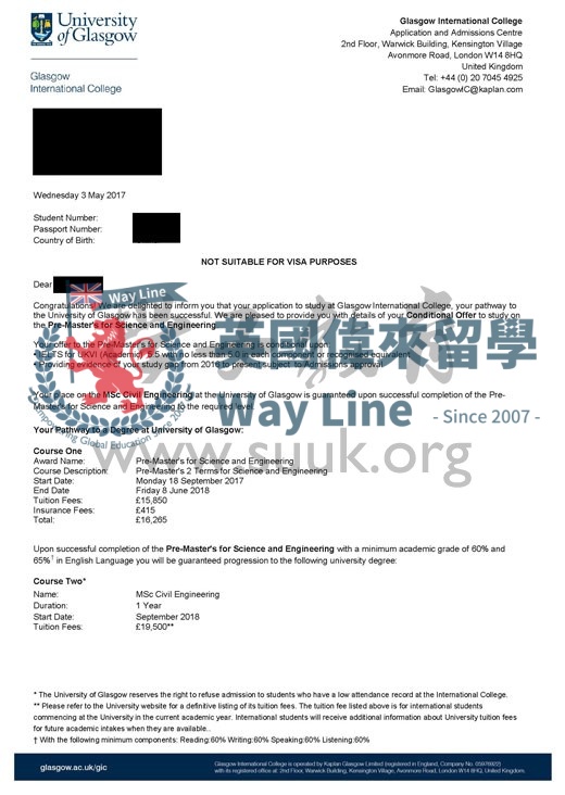 英國格拉斯哥大學土木工程碩士預科