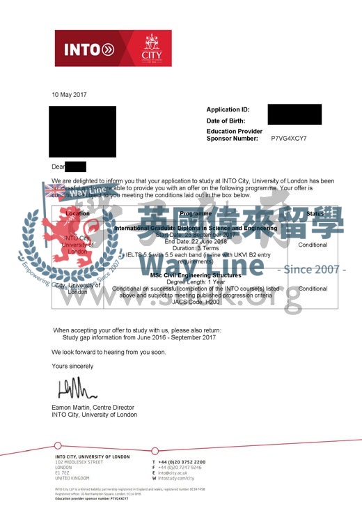 英國倫敦城市大學土木工程結構碩士預科