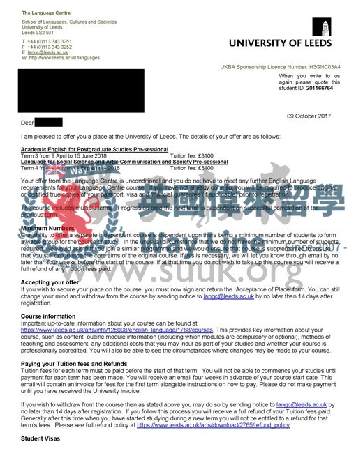 英國利茲大學20周學前英語