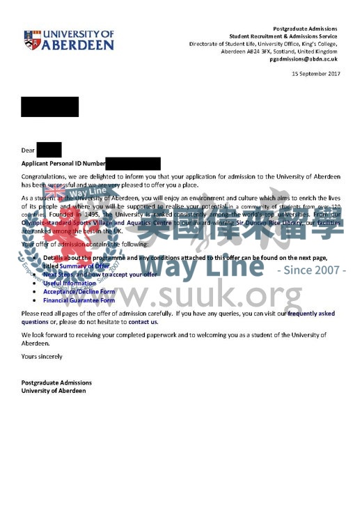 英國阿伯丁大學國際商務與金融碩士