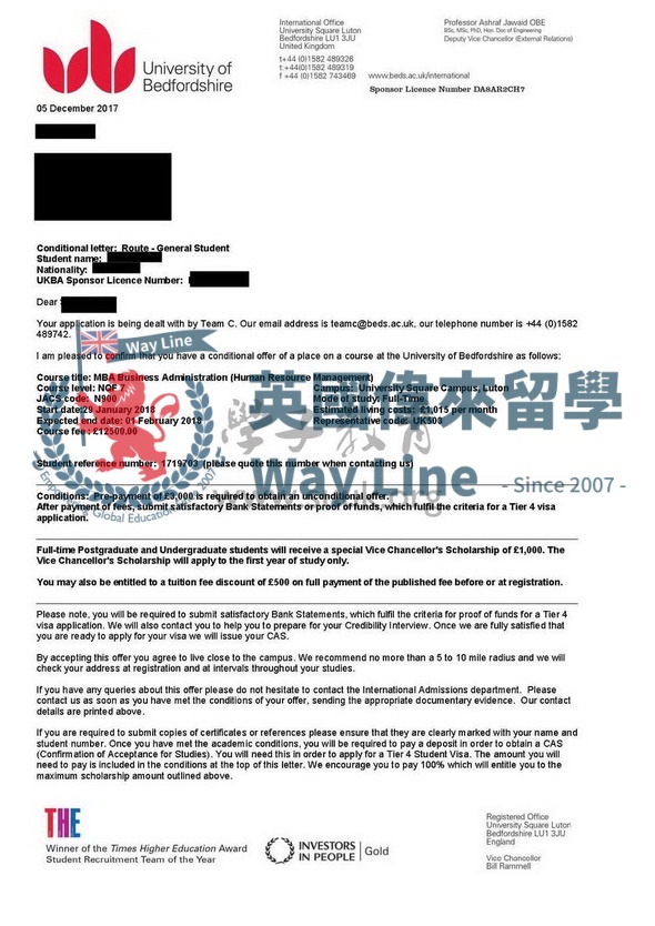 英國貝德福德大學MBA人力資源管理碩士