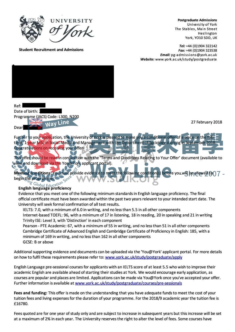 英國約克大學社會媒體與管理碩士