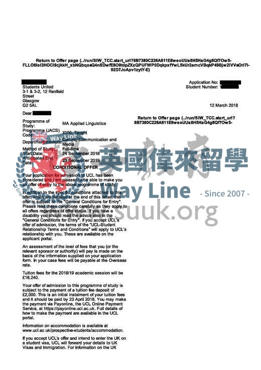 英國倫敦大學學院應用語言學碩士