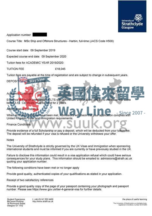 英國思克萊德大學船舶及海上結構碩士