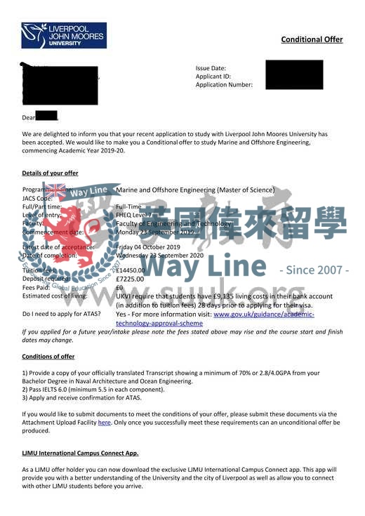 英國利物浦約翰摩爾斯大學海洋與海洋工程碩士