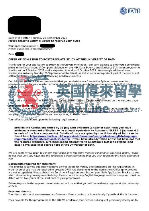 英國巴斯大學數據科學與統計碩士