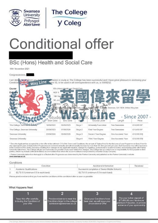 英國斯旺西大學健康和社會護理本科預科