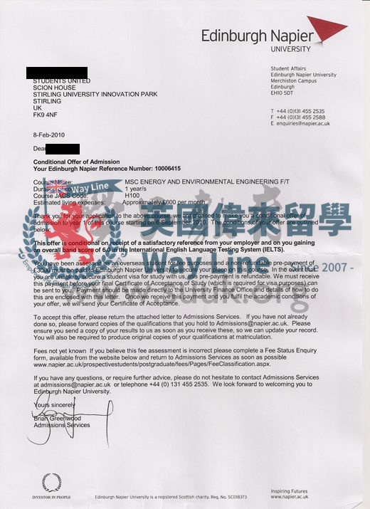 英國愛丁堡龍比亞大學能源與環境工程碩士