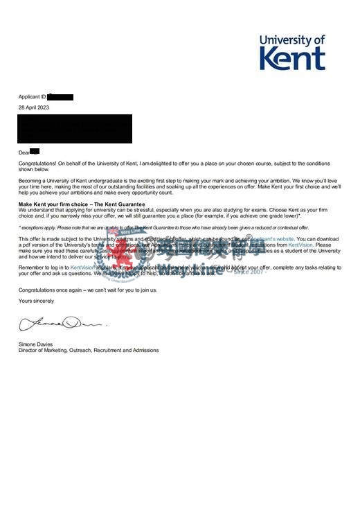 英國肯特大學商務(Top-up)學士